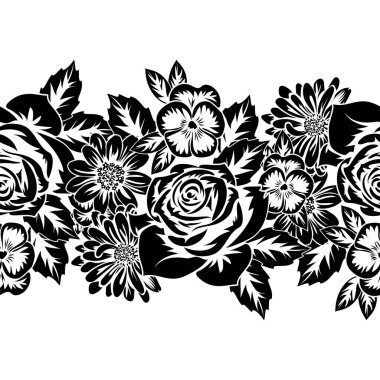 Kusursuz monokrom deseni