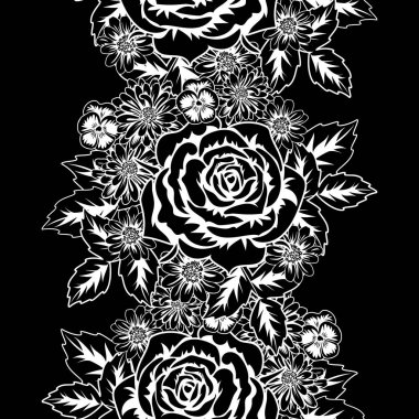 Kusursuz monokrom deseni