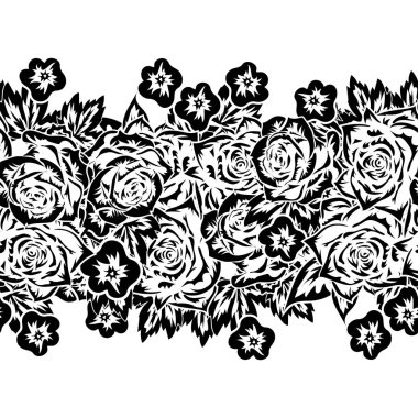 Kusursuz monokrom deseni