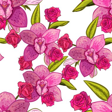 vektör sorunsuz çiçek deseni