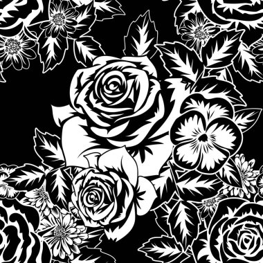 Kusursuz monokrom deseni