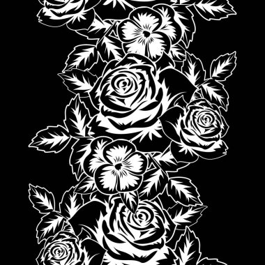 Kusursuz monokrom deseni