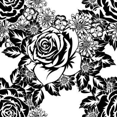 Kusursuz monokrom deseni