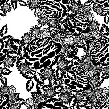 Kusursuz monokrom deseni