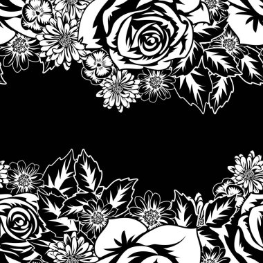 Kusursuz monokrom deseni