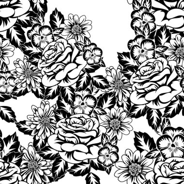 Kusursuz monokrom deseni