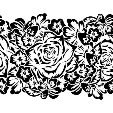 Kusursuz monokrom deseni