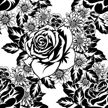 Kusursuz monokrom deseni