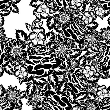 Kusursuz monokrom deseni