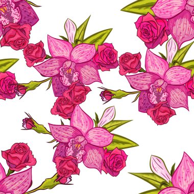 vektör sorunsuz çiçek deseni