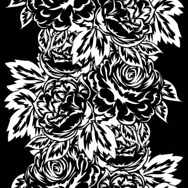 Dikişsiz tek renkli desen çiçek