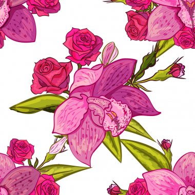 vektör sorunsuz çiçek deseni