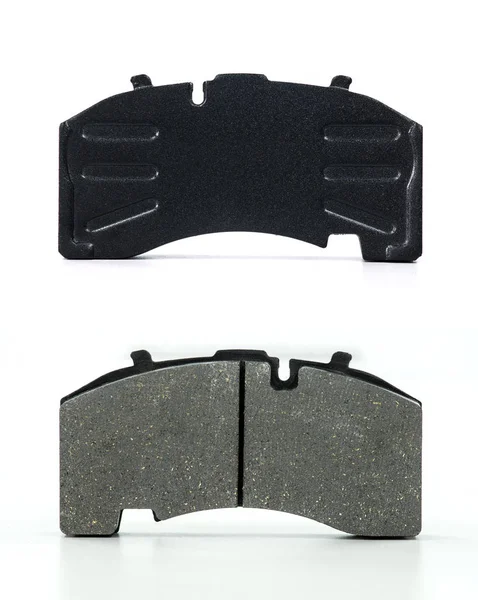 Beyaz bir arka plan üzerinde araba fren balataları