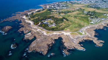 Aerial view on Le Croisic rocky point