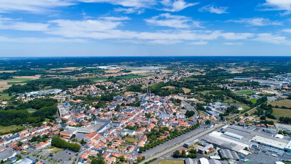 Вид с воздуха на город Мачекуль — стоковое фото