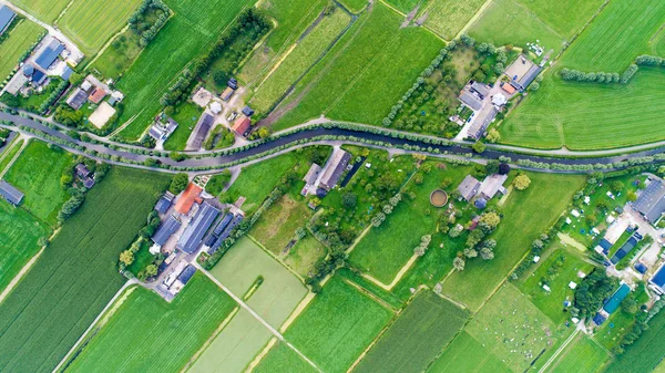 オランダの Snelrewaard ハムレットの空中写真 — ストック写真