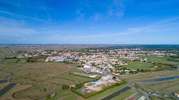 Beauvoir sur Mer deki Vendee hava fotoğrafı