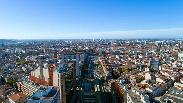 Foto aérea del centro de Toulouse —  Fotos de Stock