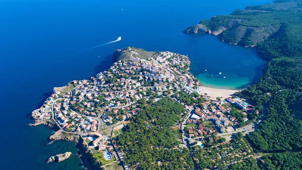 Foto aérea de Montgo, Costa Brava, España — Foto de Stock