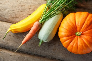 Renkli olgun taze sebze