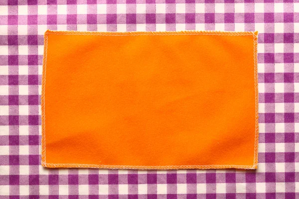 Orange microfiber cloth for glasses — Stock Photo, Image