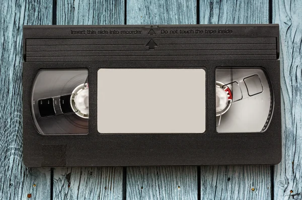 Czarny kasety wideo — Zdjęcie stockowe