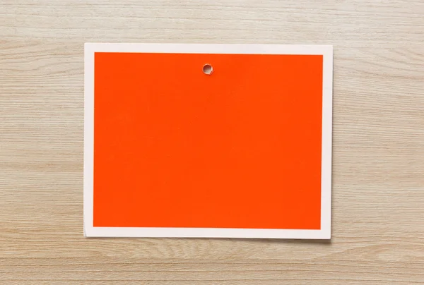 Puste czerwoną kartkę — Zdjęcie stockowe