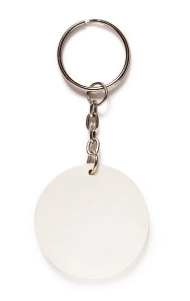 Key ring with round trinket — Stock Photo, Image