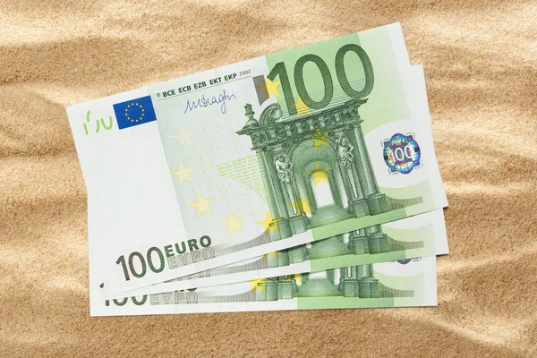 Honderd euro-bankbiljetten — Stockfoto