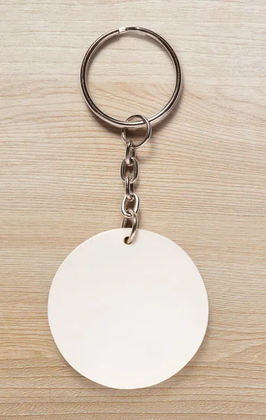 Key ring with round trinket — Stock Photo, Image
