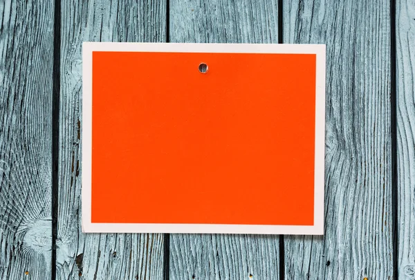 Puste czerwoną kartkę — Zdjęcie stockowe