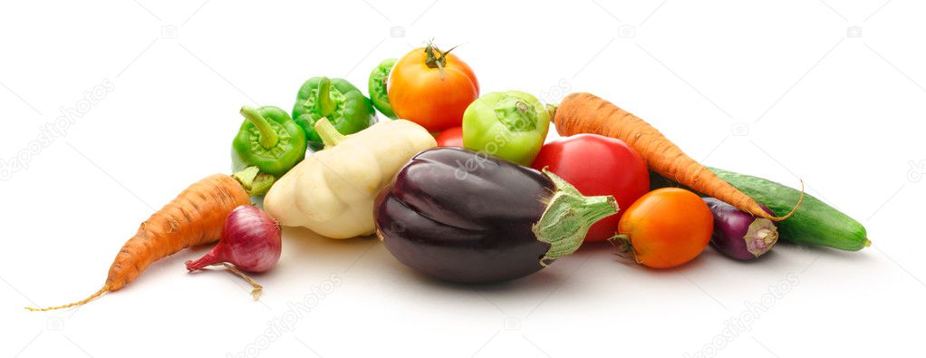 Colorful ripe Fresh vegetables 