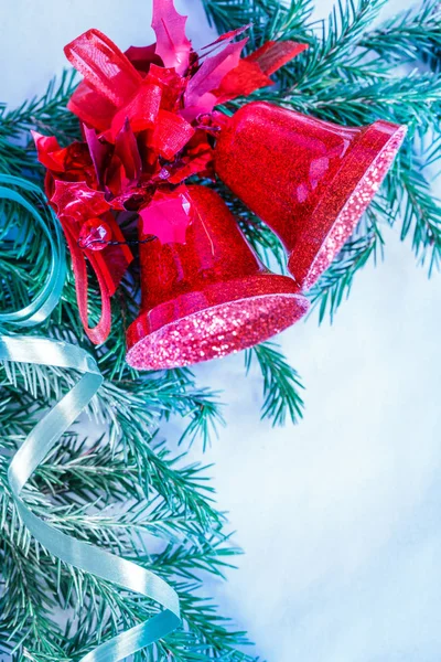 Fondo de Navidad con campanas — Foto de Stock