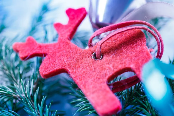 Vánoční pozadí s firtree — Stock fotografie