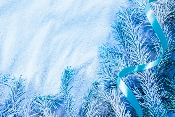 Fondo de Navidad con nieve — Foto de Stock