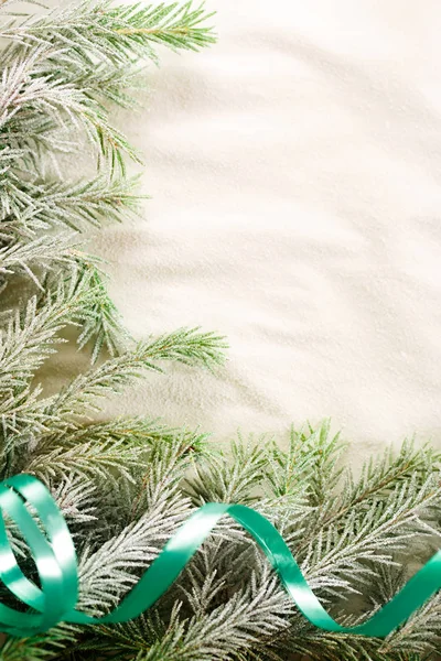 圣诞节背景与冷杉树汁 — 图库照片