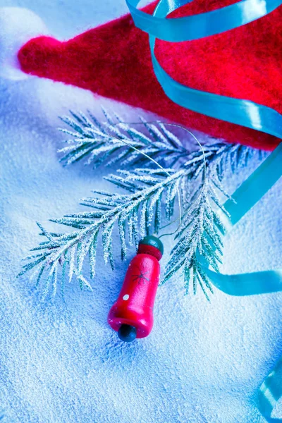 圣诞节背景与冷杉树汁 — 图库照片