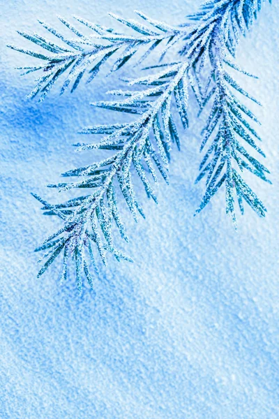 Weihnachten Hintergrund mit Schnee — Stockfoto