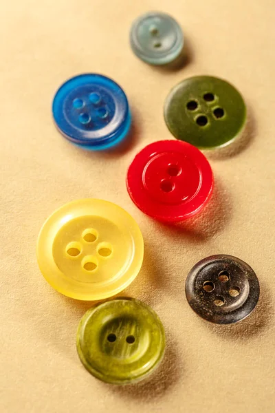 Pile of colourful buttons — Stock Photo, Image