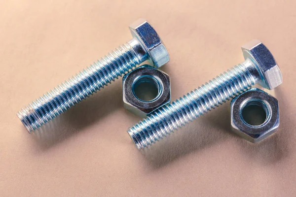 Screw bolts and nuts — Stock Photo, Image