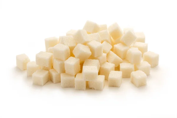 Cubes of white sugar — Stock Photo, Image