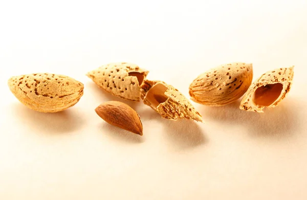 Torr mandel nötter — Stockfoto