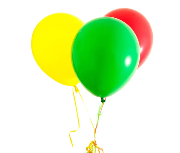 Üç renkli balonlar — Stok fotoğraf