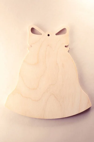 Tablero de madera en forma de campana — Foto de Stock