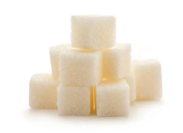 Cubes of white sugar — Stock Photo, Image