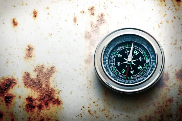 Compass with black dial — Stock Photo, Image