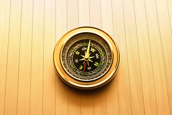 Kompass med svart urtavla — Stockfoto