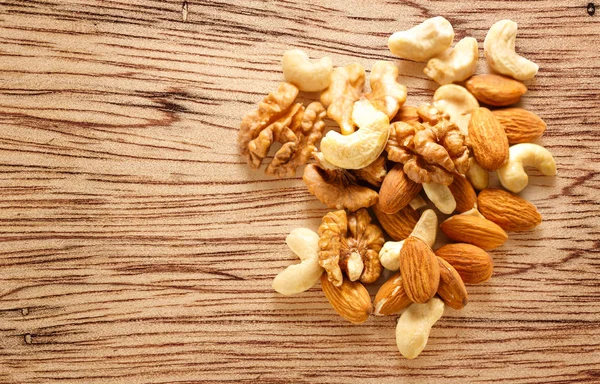 Pile of mixed nuts — Stock Photo, Image