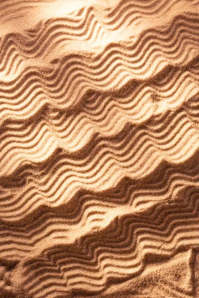 Ondas de areia como fundo da natureza — Fotografia de Stock