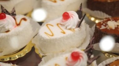 Lezzetli kek closeup ile mağazası